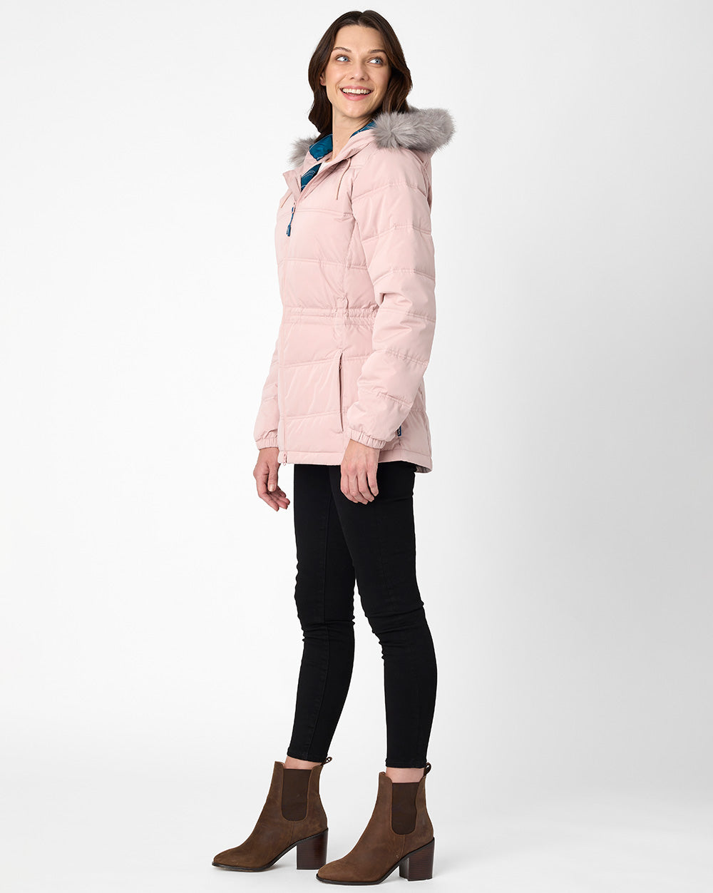 Elara Urban Puffer in Rose Blush