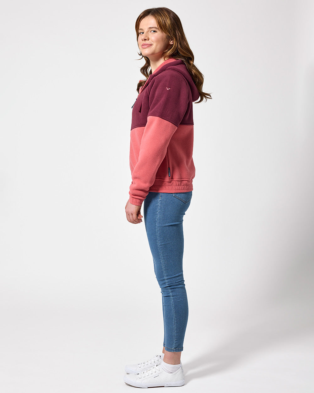 Juno Sherpa Hoodie in Mahogany